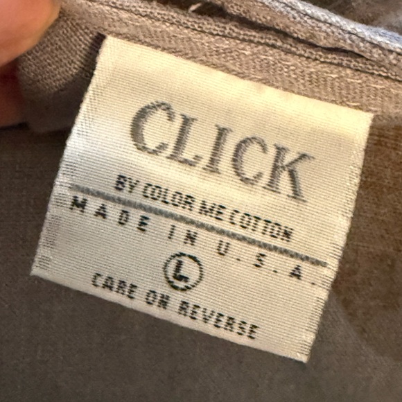 CLICK by Color Me Cotton 100% Linen Sleeveless with Pockets Dress, size Large - Picture 11 of 11